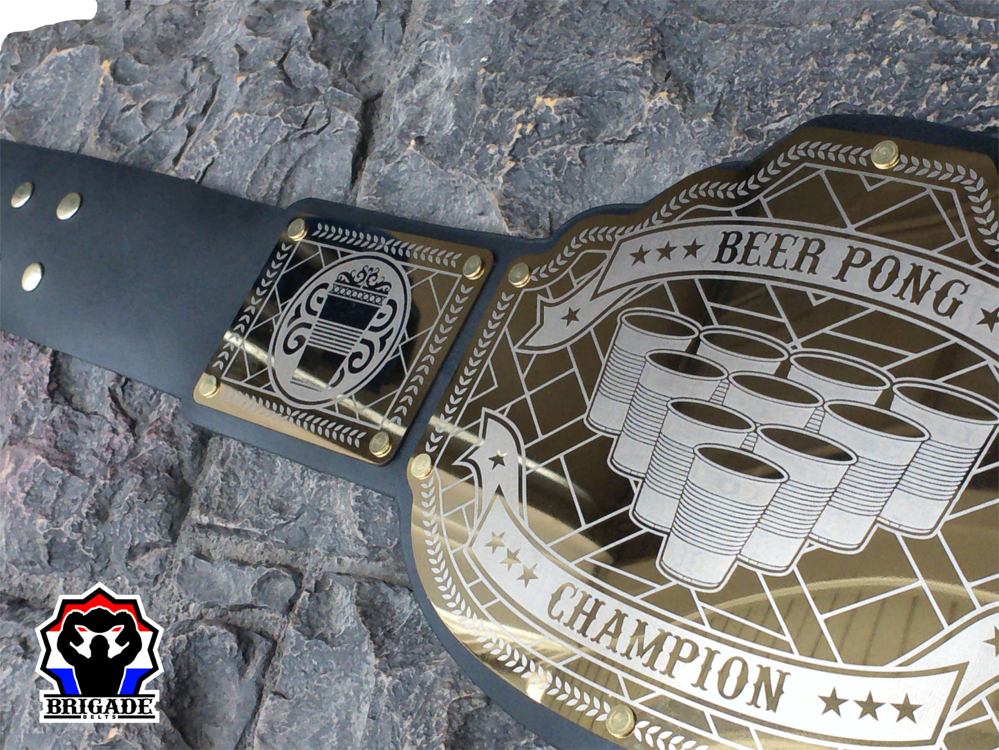 Gold Beer Pong Belt