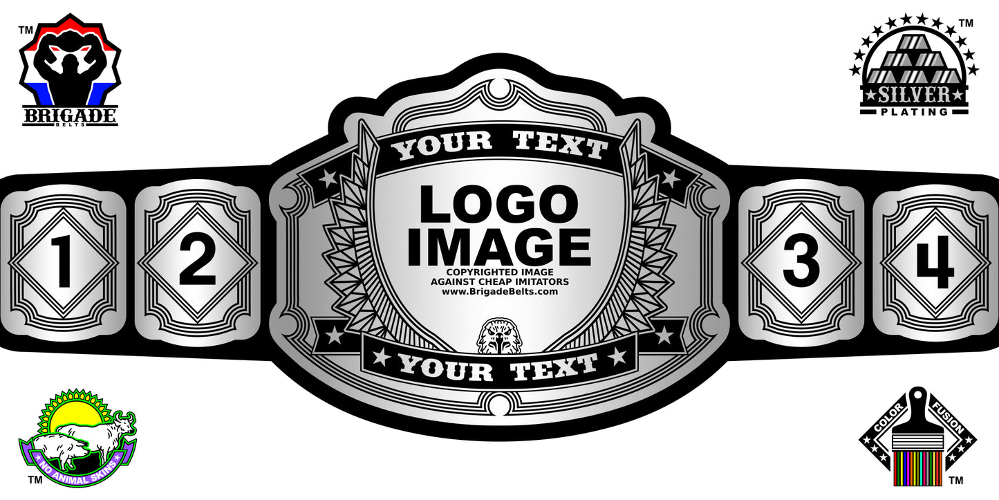 Custom Championship Belt Silver Emperor Series