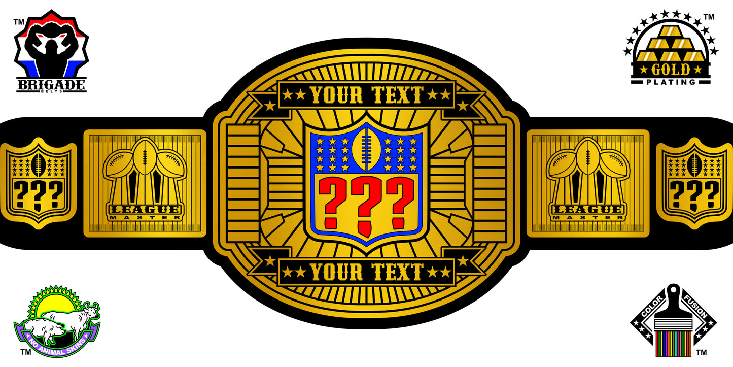 Custom Fantasy Football Championship Belt