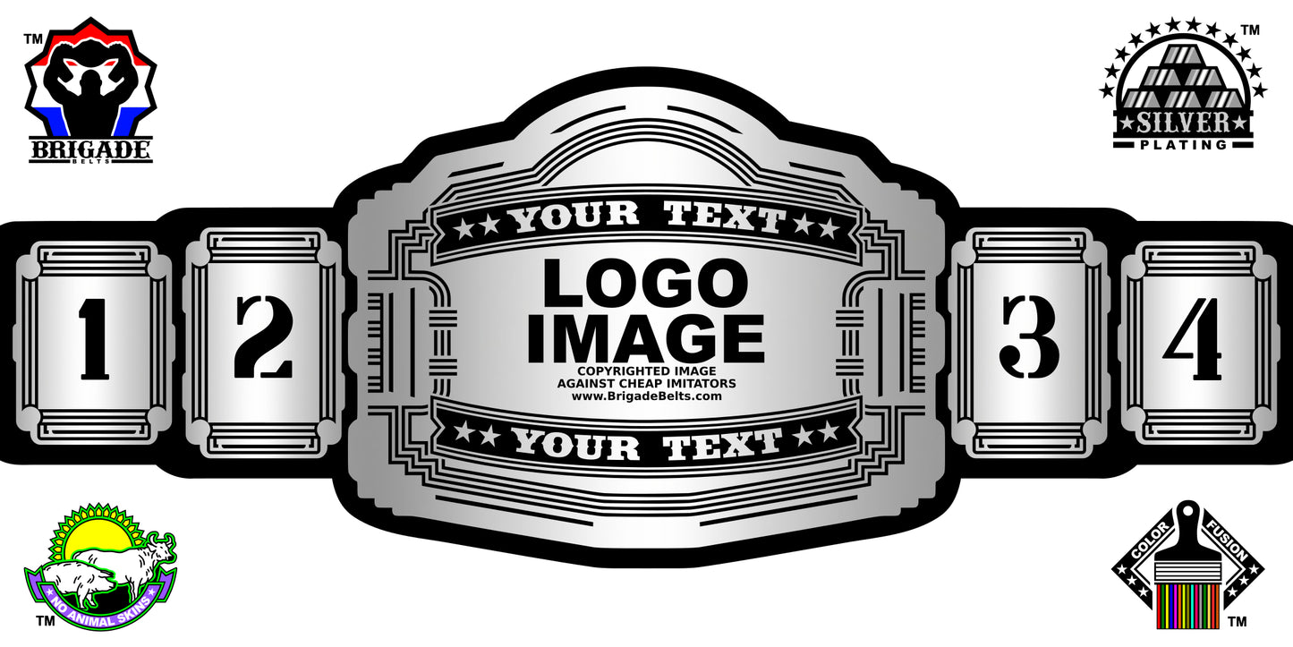 Custom Championship Belt Silver Intrepid Series