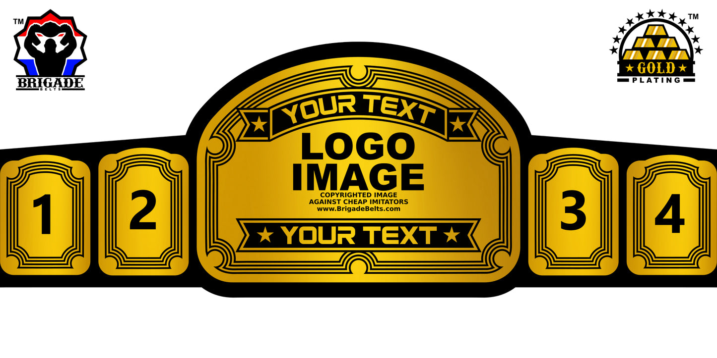 Custom Championship Belt - King Series - Gold