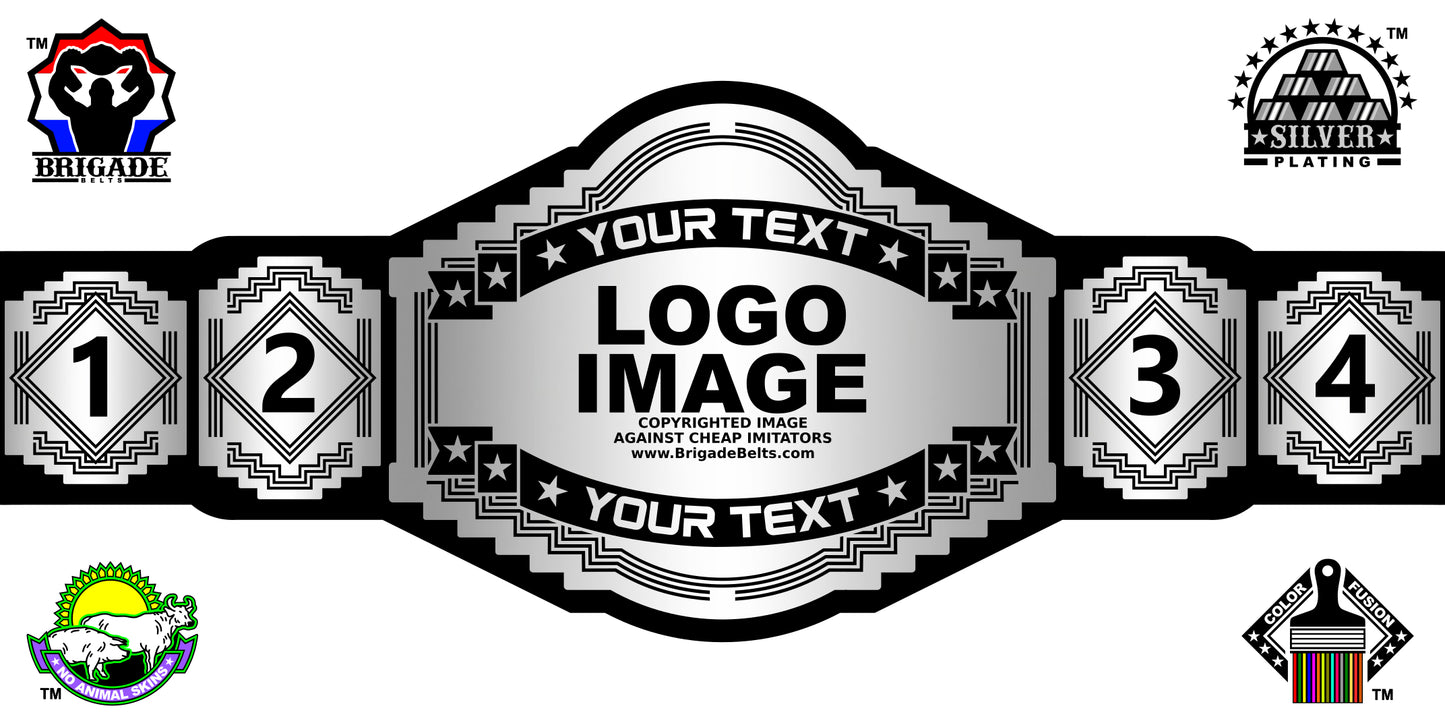 Custom Championship Belt Silver Maverick Series