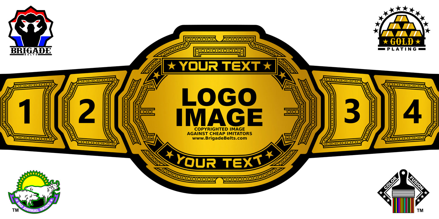 Custom Championship Belt - Outlaw Series - Gold