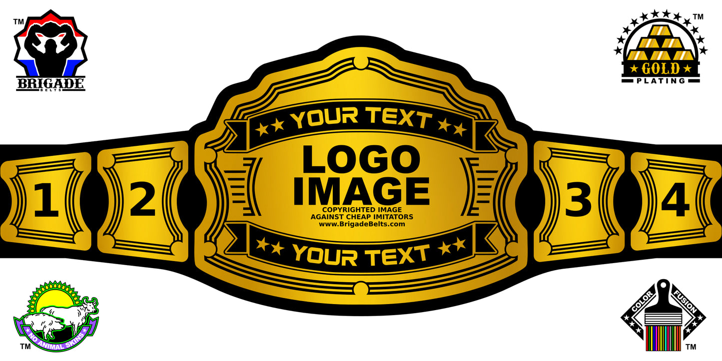 Custom Championship Belt Pioneer Gold