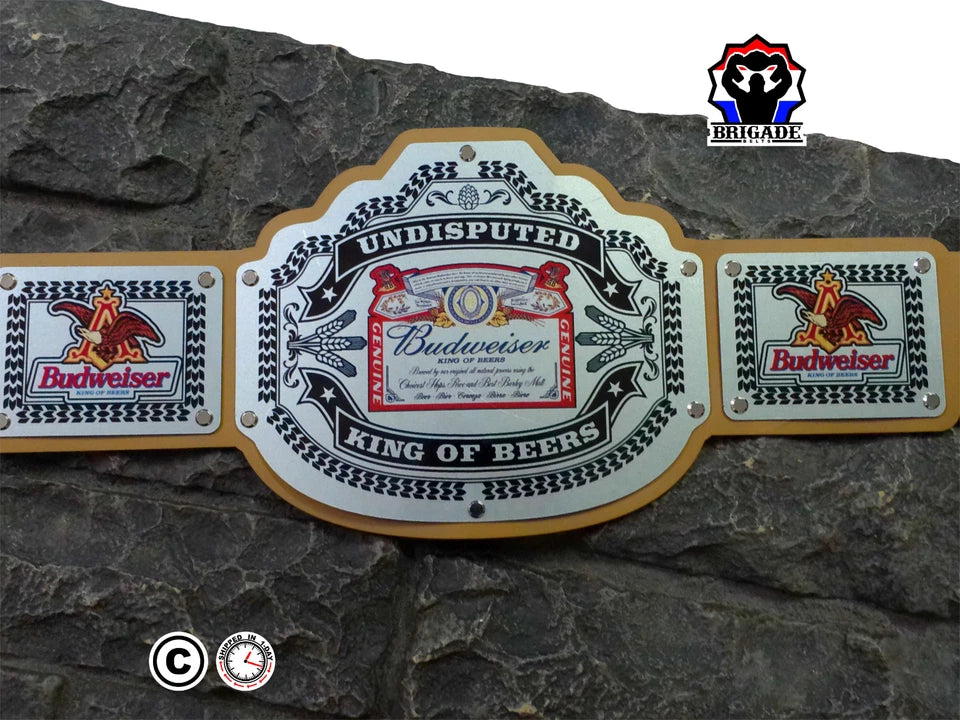 Budweiser Championship Title Belt - Commander Series - Silver