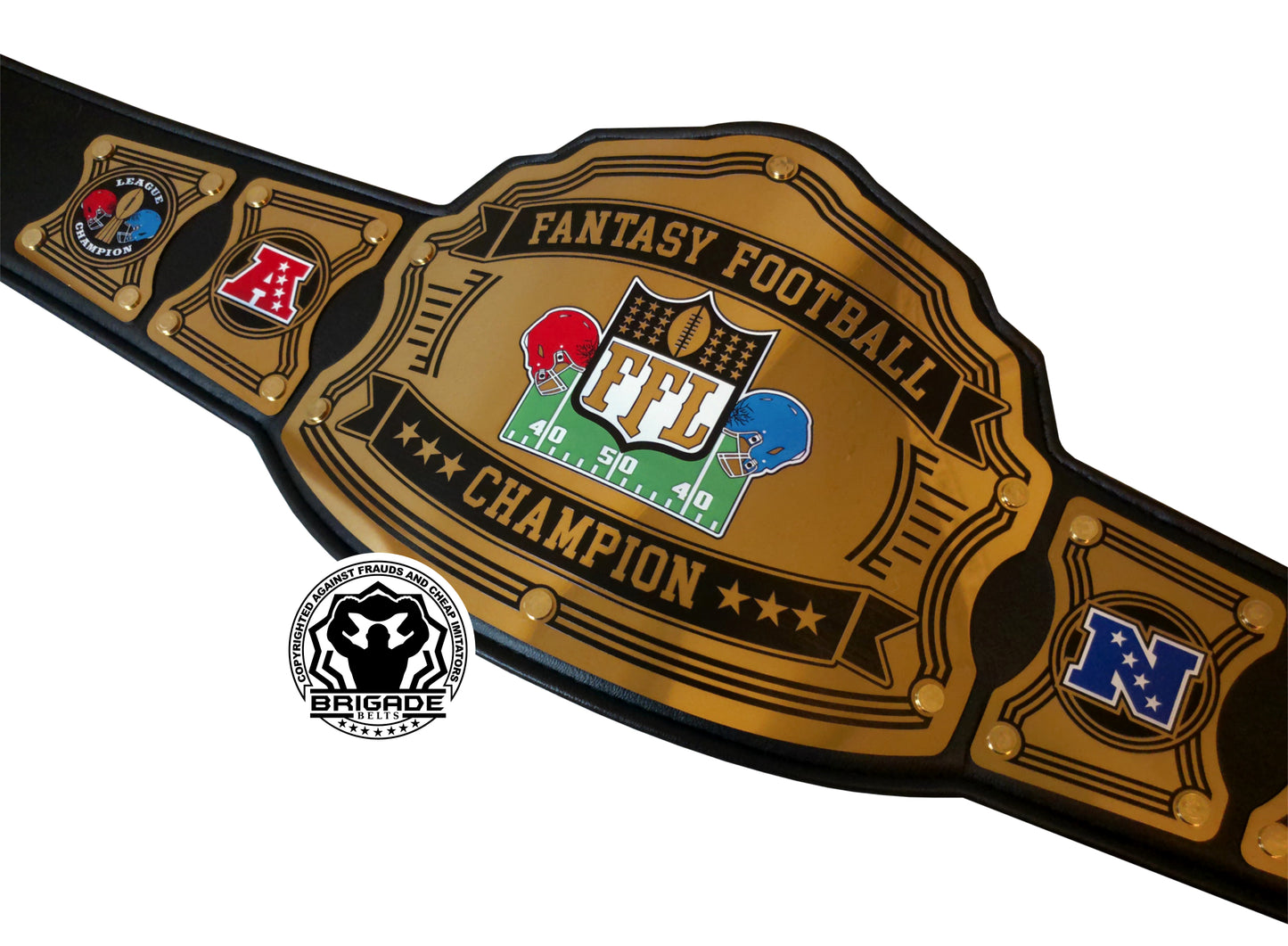 Fantasy Football Championship Belt - Pioneer Series - Gold