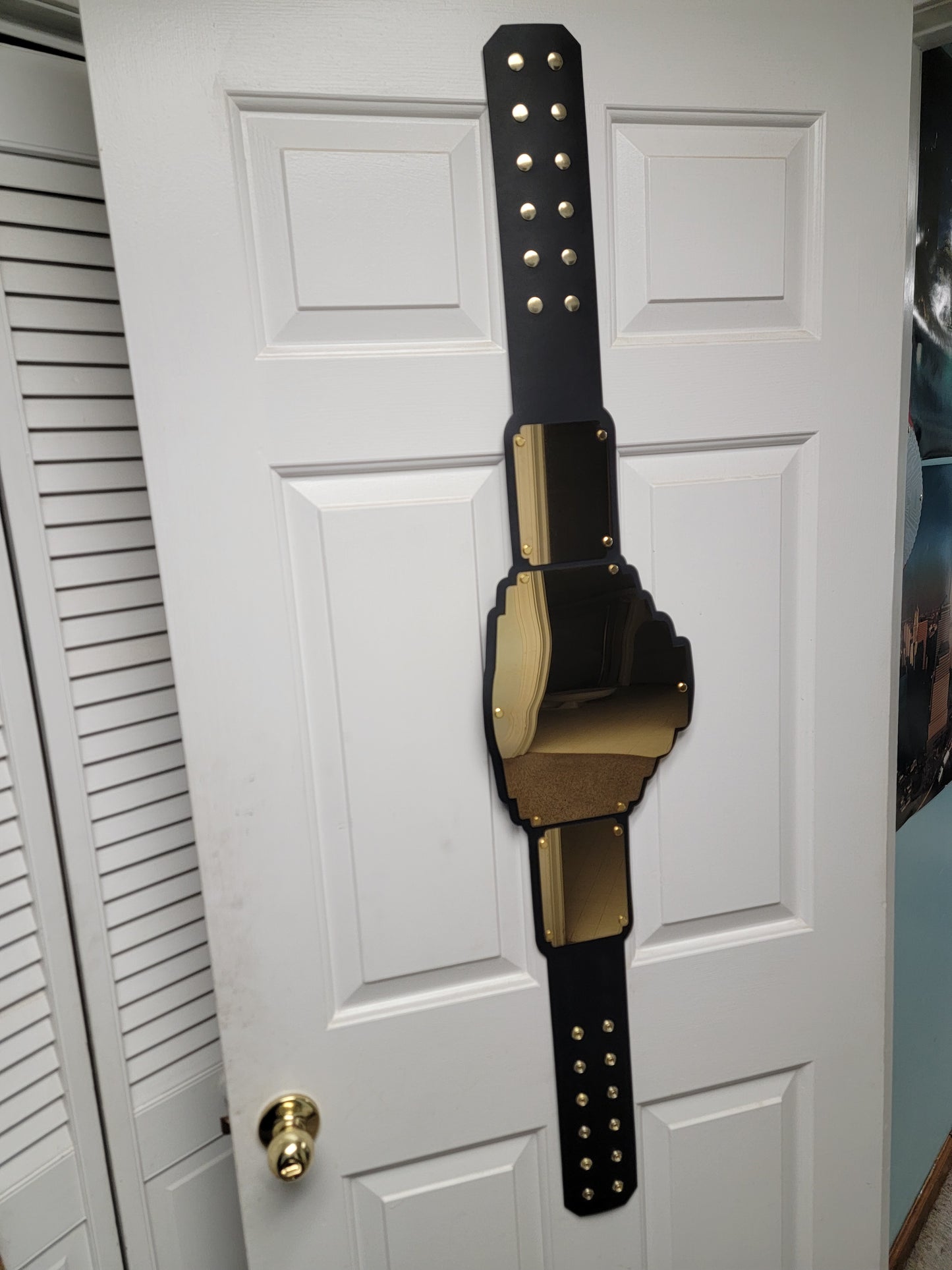 Blank Championship Title Belt - Gold Plates