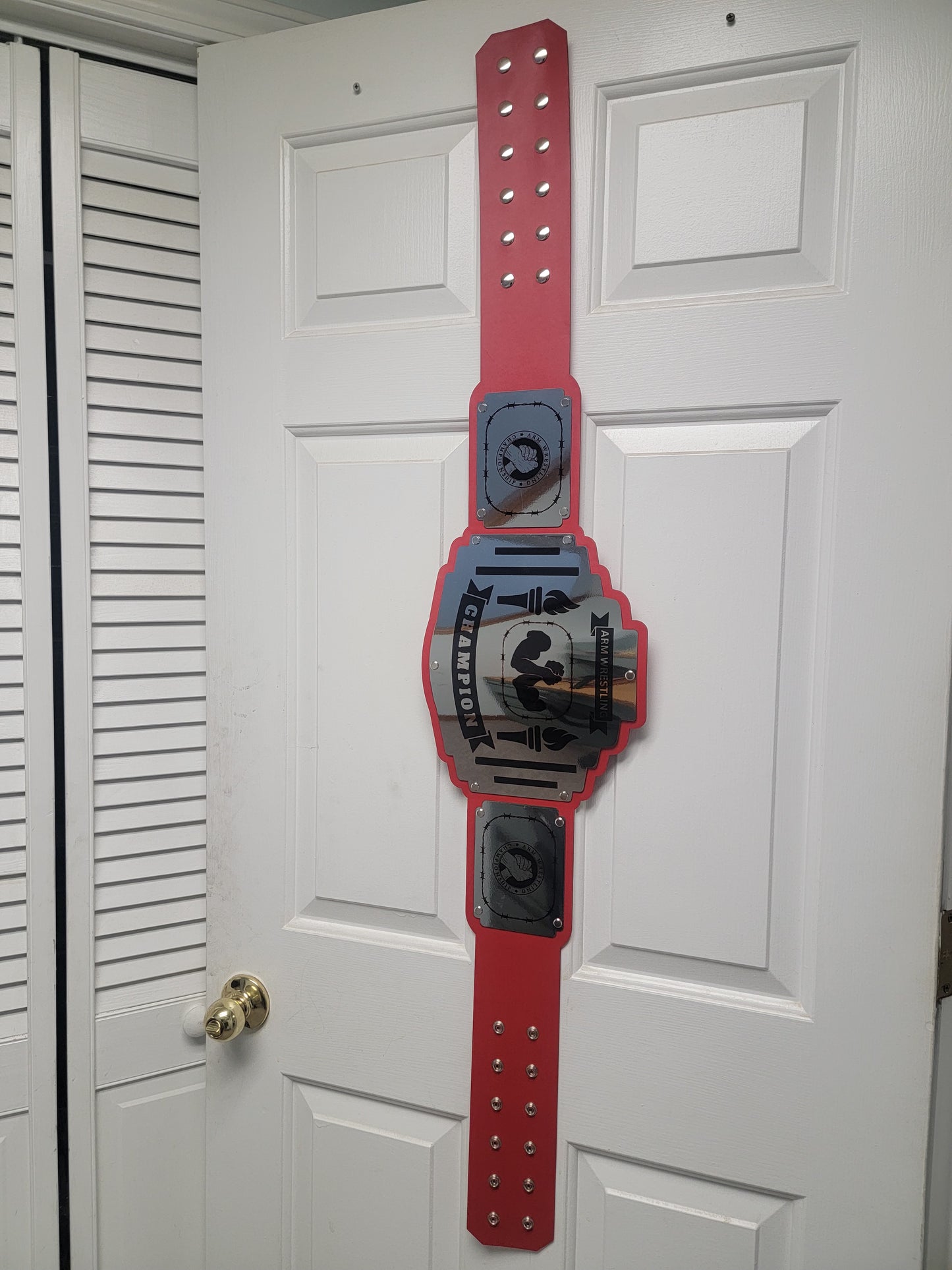 Arm Wrestling Championship Belt - Bomber Series - Chrome