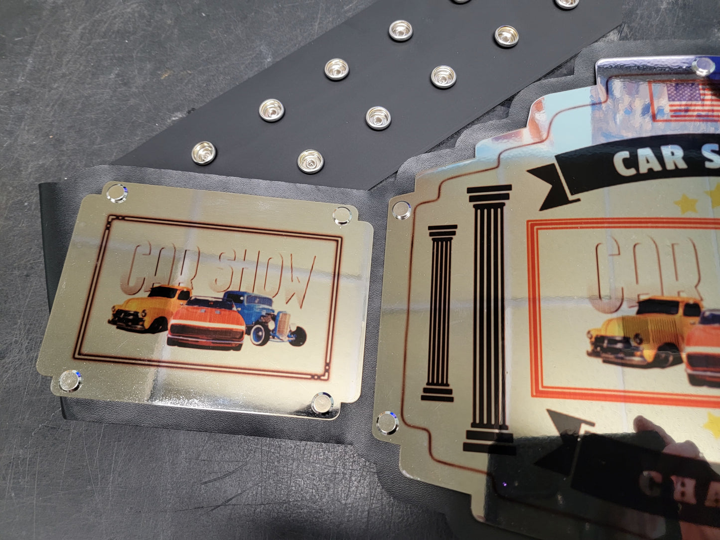Car Show Championship Belt - Bomber Series - Chrome