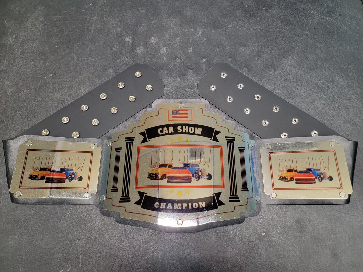 Car Show Championship Belt - Bomber Series - Chrome