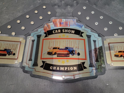 Car Show Championship Belt - Bomber Series - Chrome
