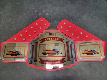 Car Show Championship Belt - Bomber Series - Chrome