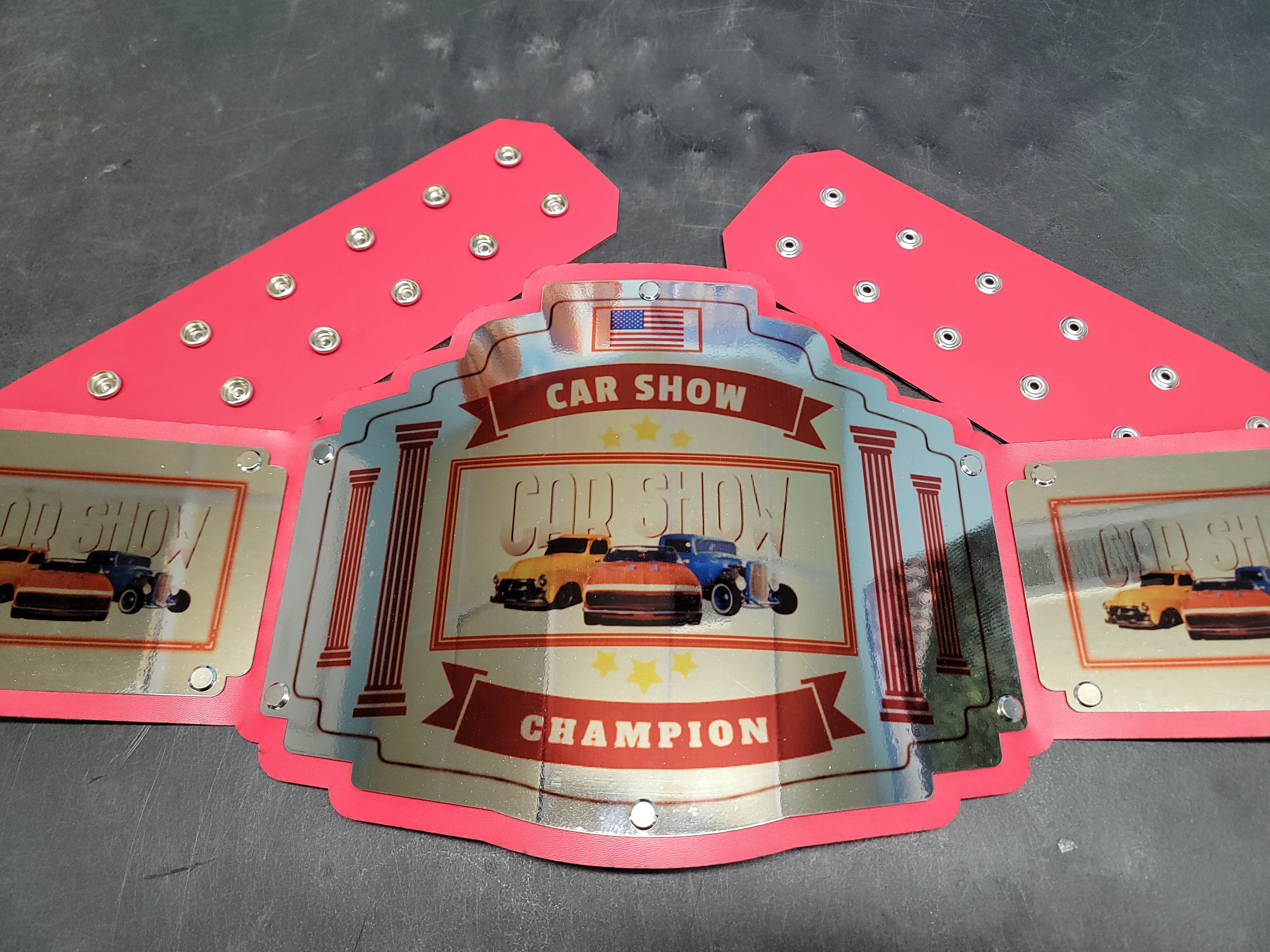 Car Show Championship Belt - Bomber Series - Chrome