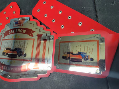 Car Show Championship Belt - Bomber Series - Chrome