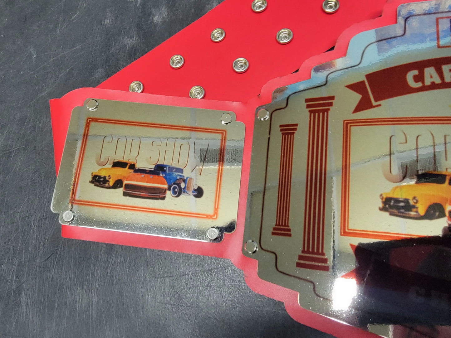 Car Show Championship Belt - Bomber Series - Chrome