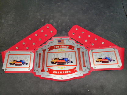 Car Show Championship Belt - Bomber Series - Silver