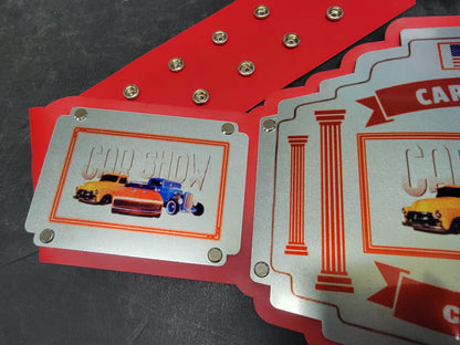 Car Show Championship Belt - Bomber Series - Silver