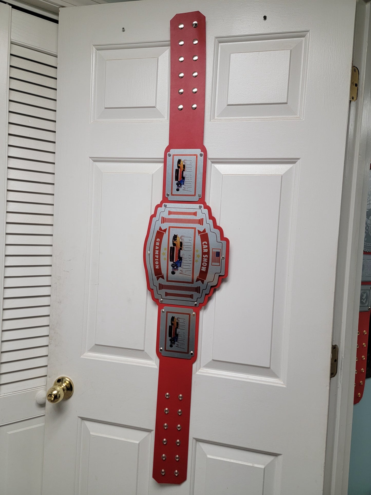 Car Show Championship Belt - Bomber Series - Silver