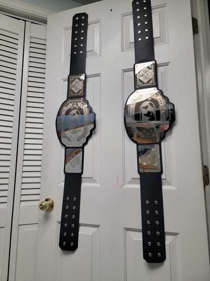 Tag Team Championship Belts - Commander Series - Chrome