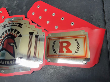 Richmond Spartans Championship Belt - Bomber Series - Chrome