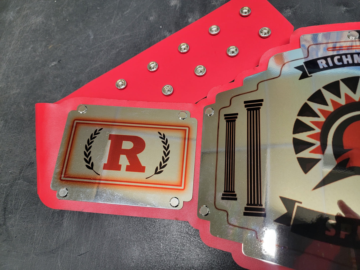 Richmond Spartans Championship Belt - Bomber Series - Chrome