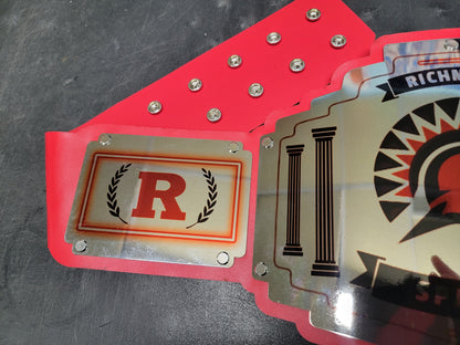 Richmond Spartans Championship Belt - Bomber Series - Chrome
