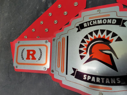 Richmond Spartans Championship Belt - Bomber Series - Chrome