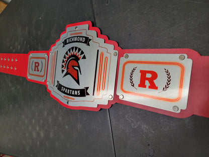 Richmond Spartans Championship Belt - Bomber Series - Chrome