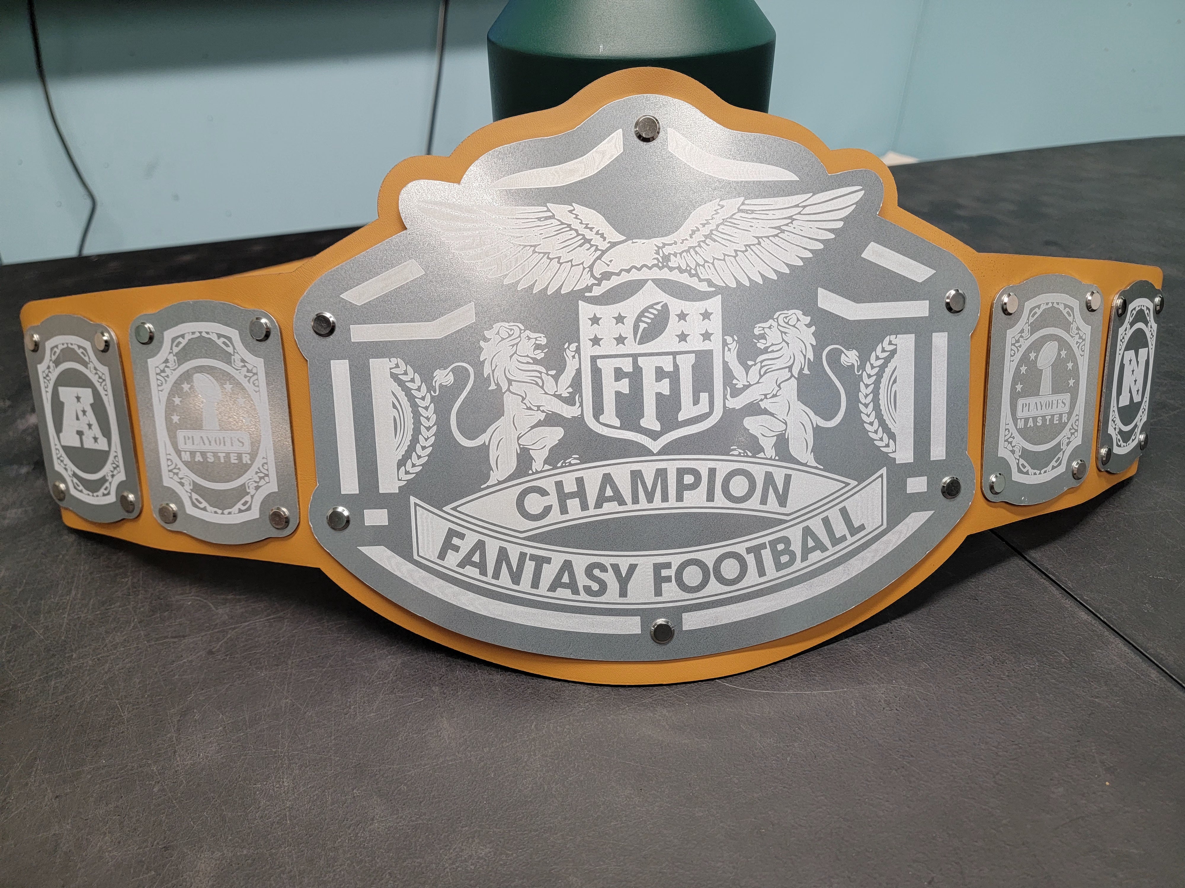 Fantasy Football Championship Belt - Emperor Series - Silver