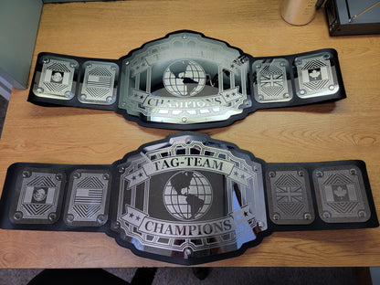 Tag-Team Championship Belts - Legend Series - Chrome