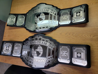 Tag-Team Championship Belts - Legend Series - Chrome