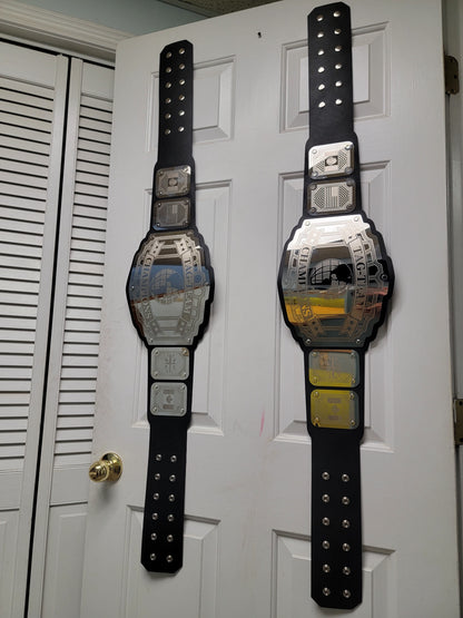 Tag-Team Championship Belts - Legend Series - Chrome