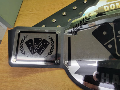 Domino Championship Belt - Commander Series - Chrome