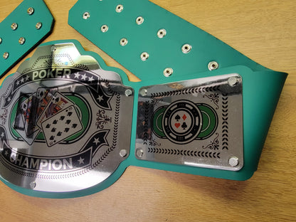 Poker Championship Belt - Commander Series - Chrome