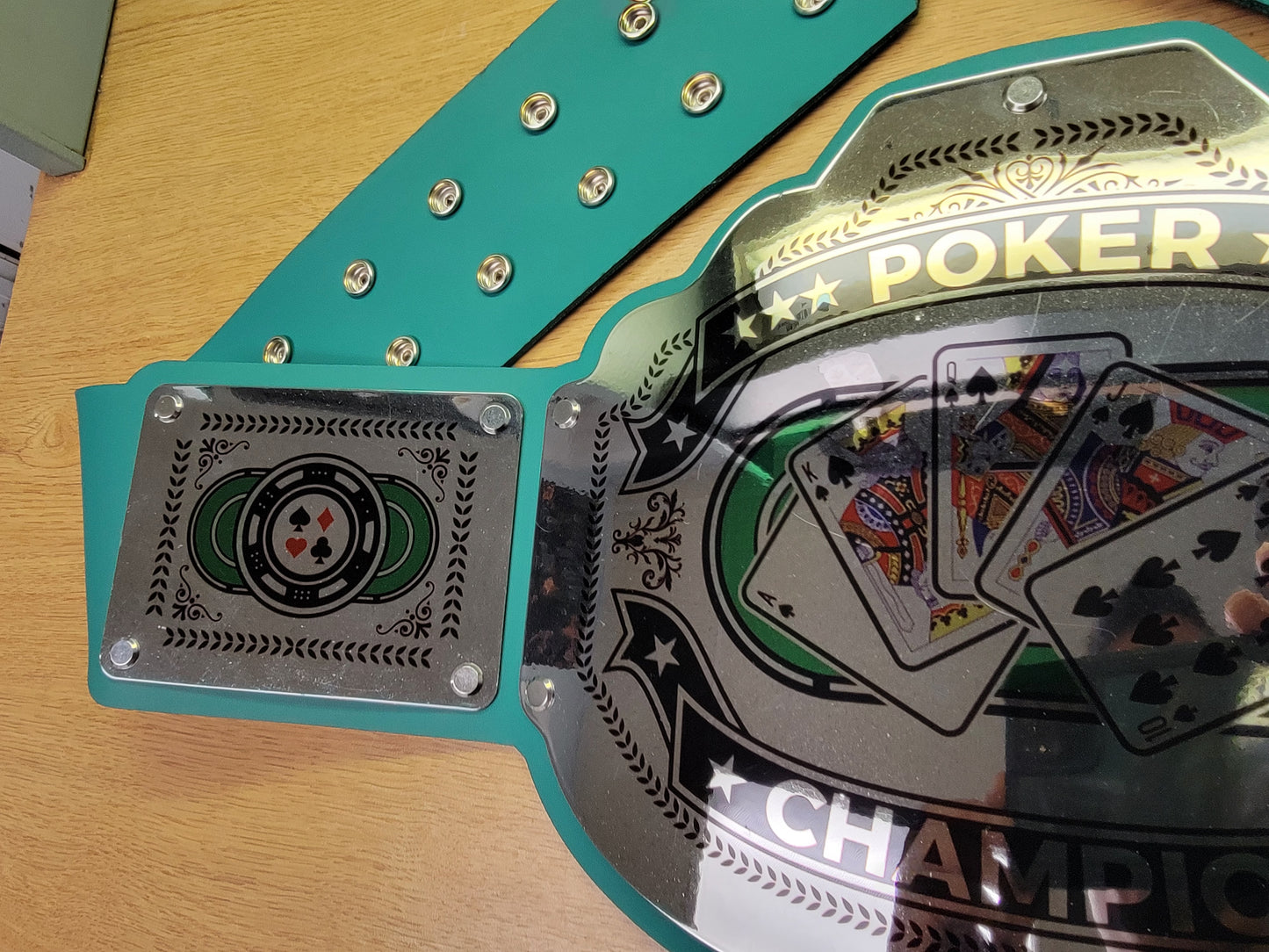 Poker Championship Belt - Commander Series - Chrome