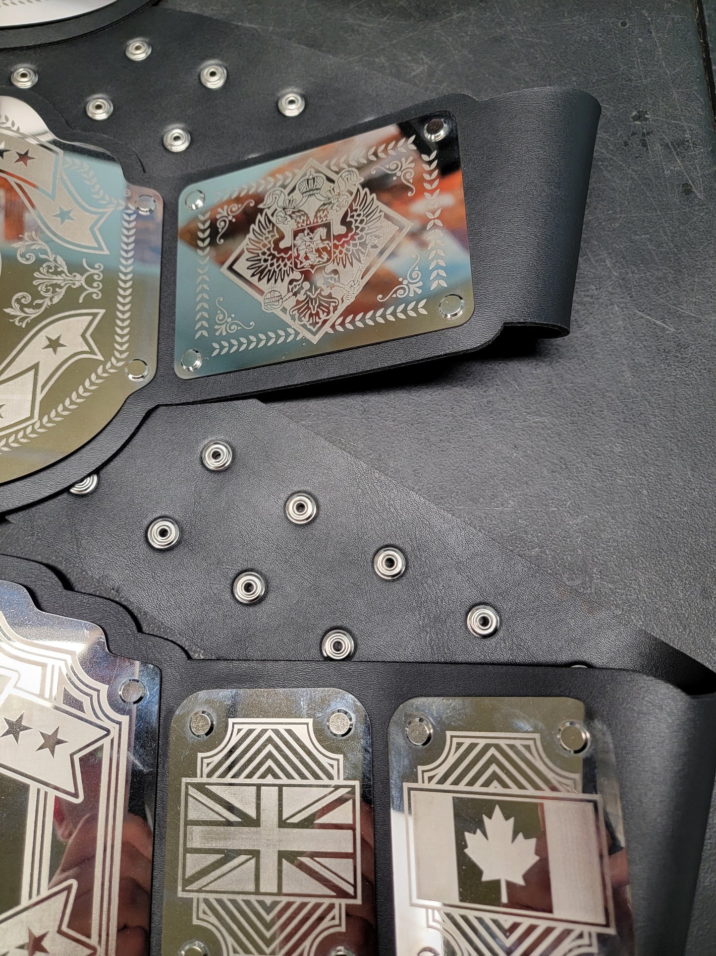 3 pack Championship Belts - Commander Legend Series - Chrome
