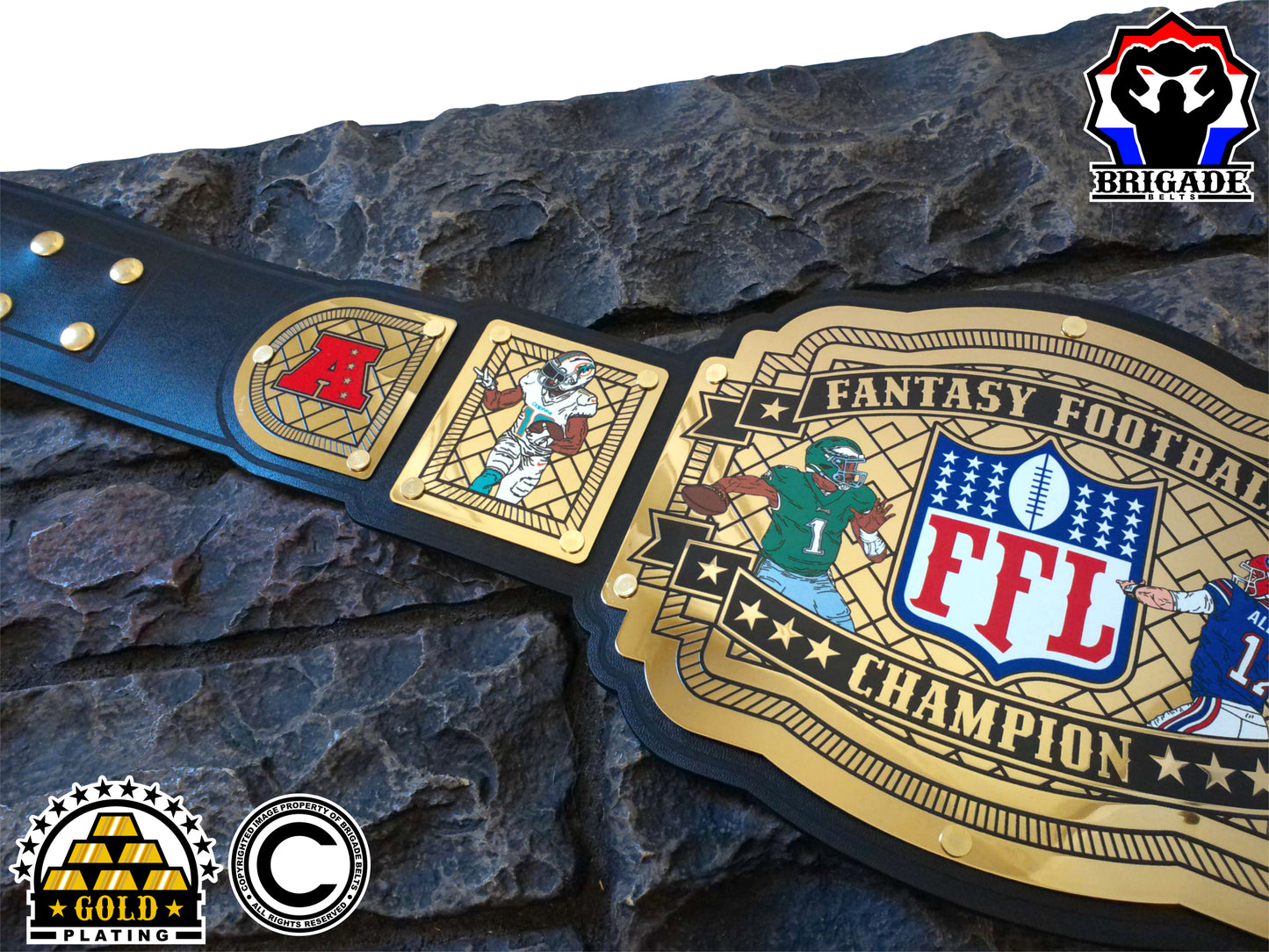 Fantasy Football Championship Belt - Monarch Series - Gold