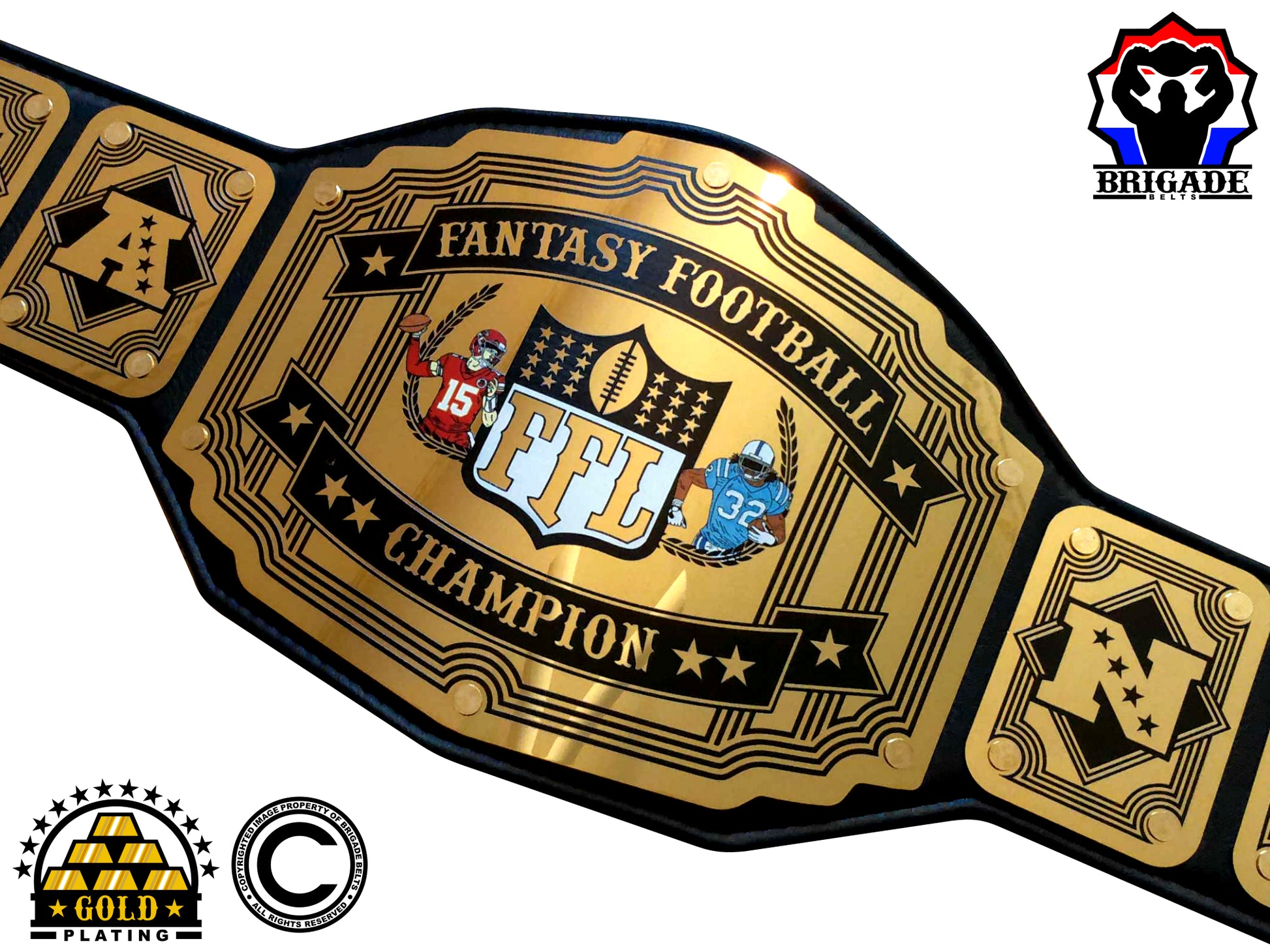 Fantasy Football Championship Belt - Legend Series - Gold