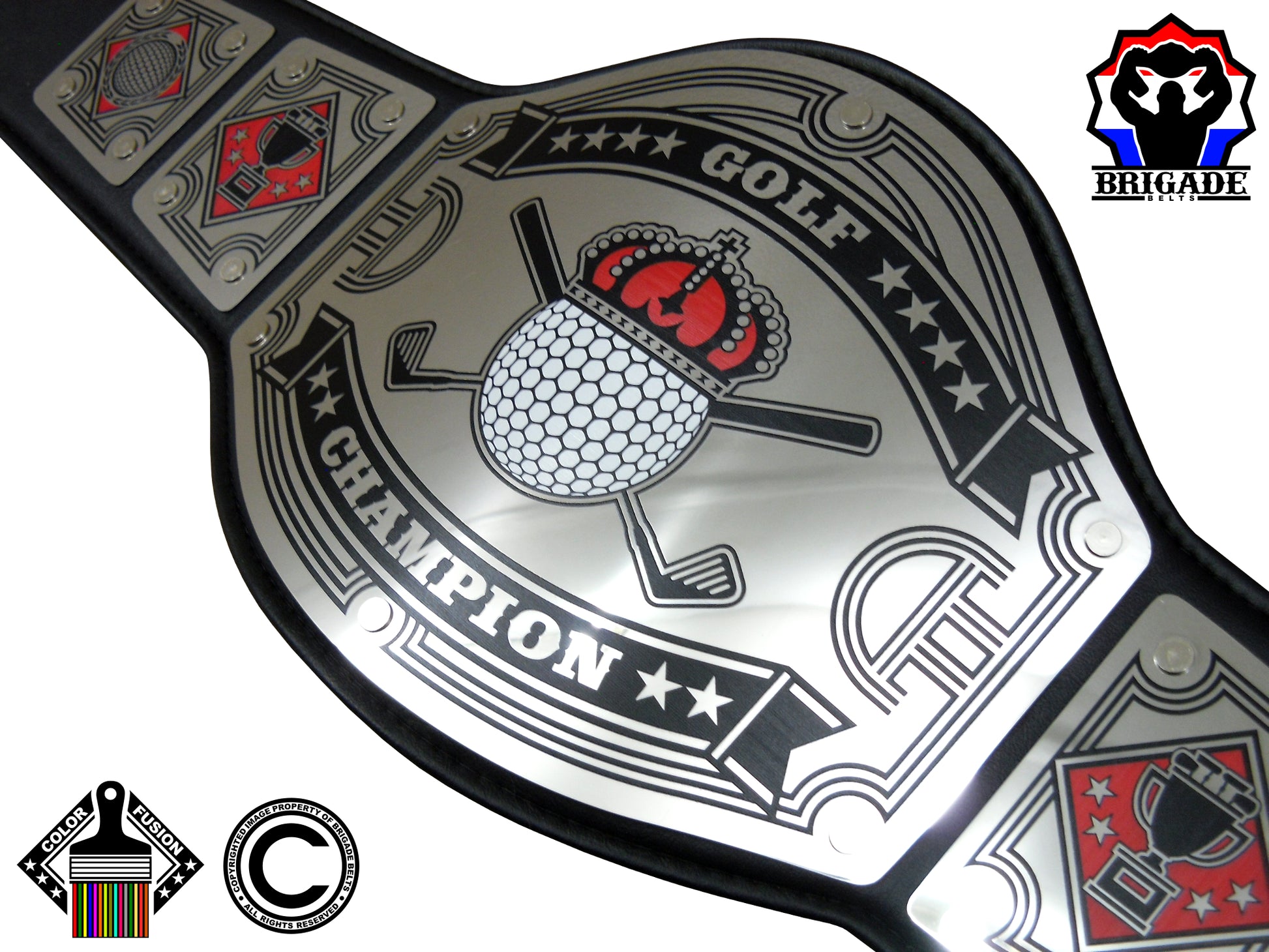 Golf Champion Belt Avenger Series Silver - Main Image