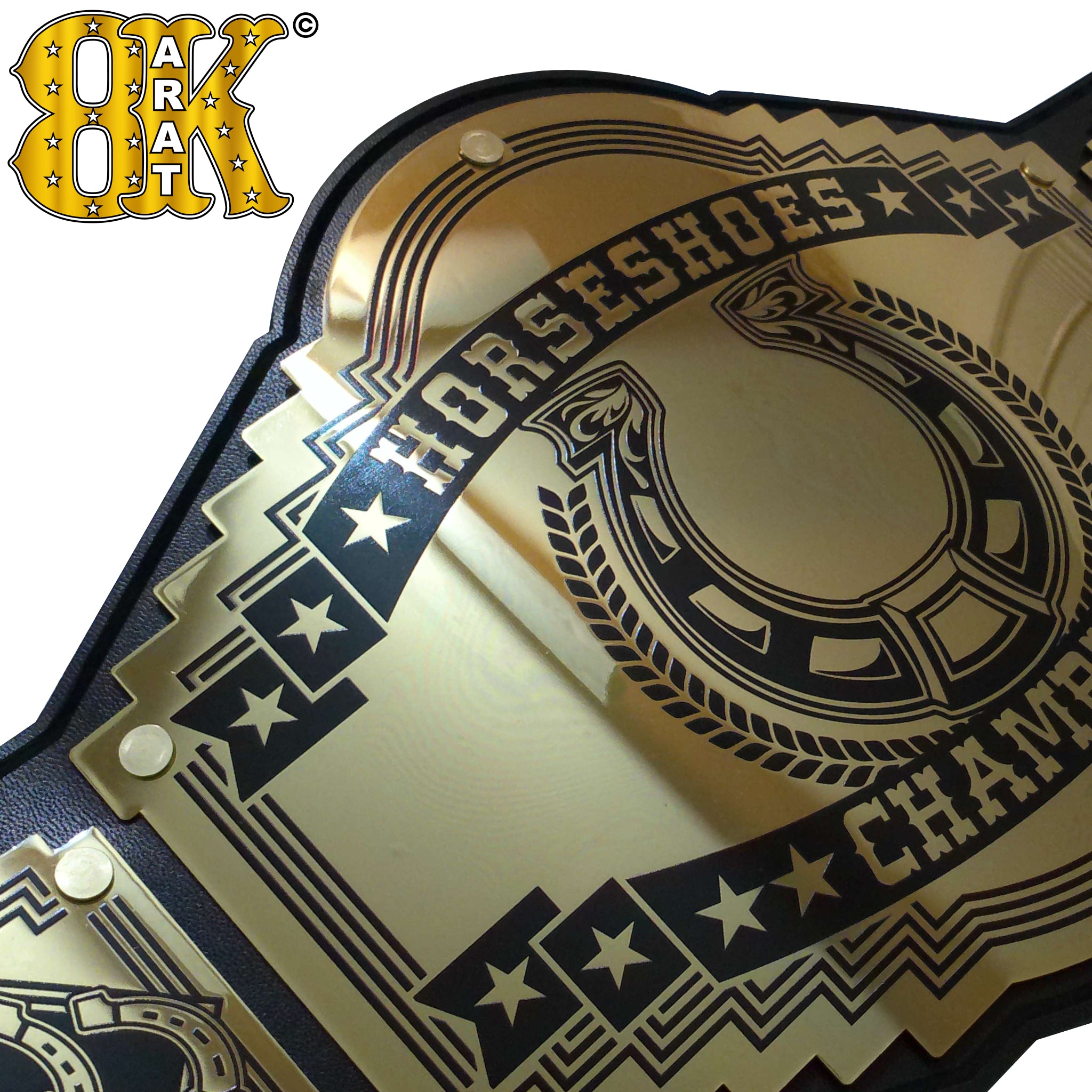 8-Karat Gold Championship Belt Plates
