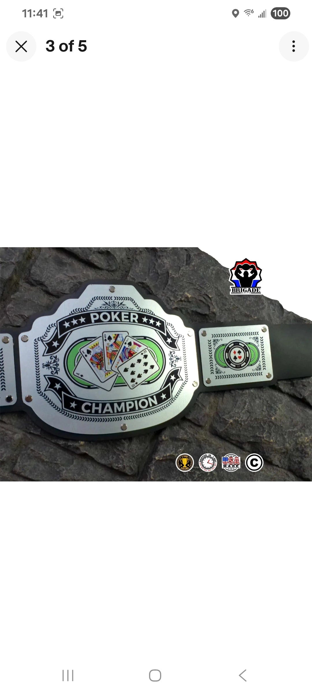 Poker Championship Title - Commander Series - Silver