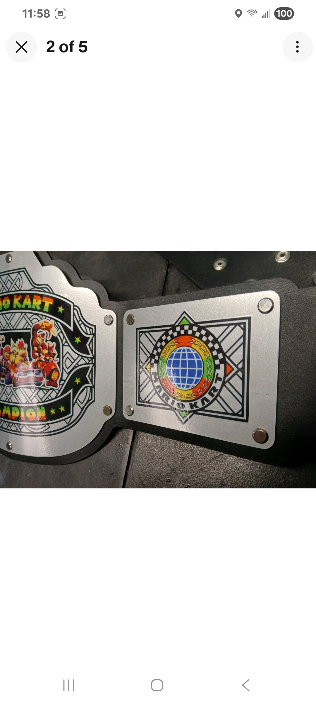 Mario Kart Championship Belt - Commander Series - Silver
