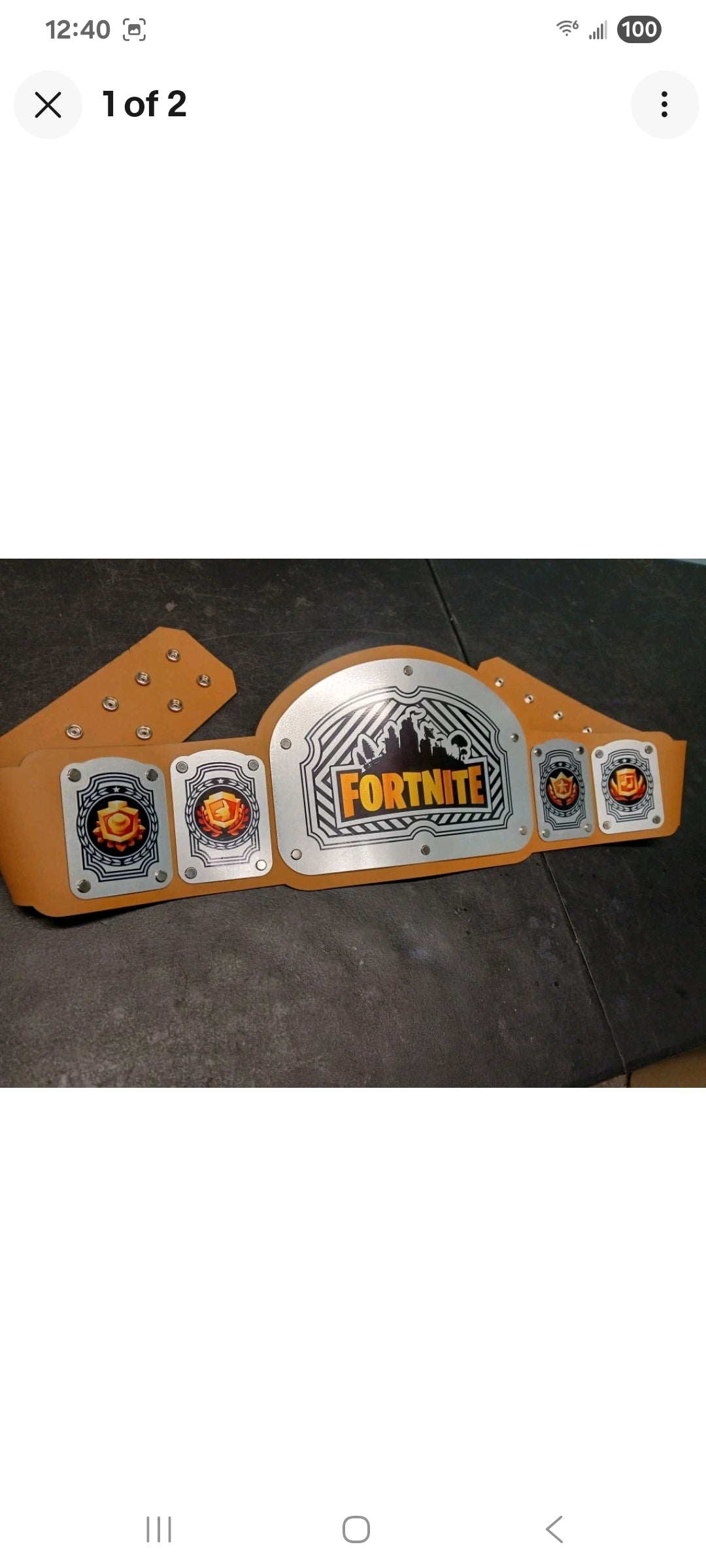 Fortnite Championship Title Belt - King Series - Silver