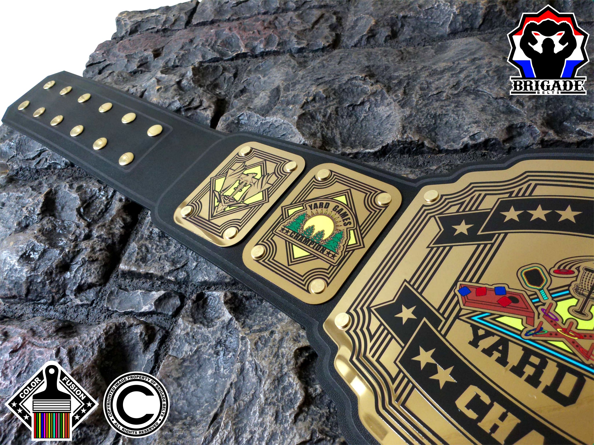 Yard Games Champion Belt Legend Series Gold