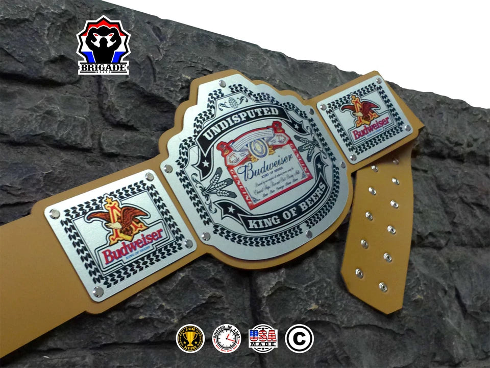 Budweiser Championship Title Belt - Commander Series - Silver