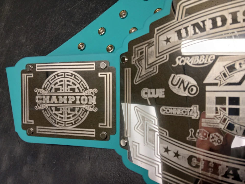 Game Night Undisputed Champion Belt - Bomber Series - Chrome