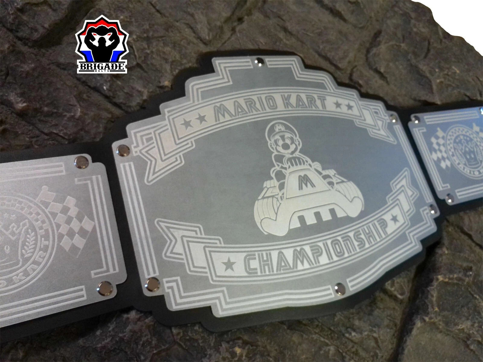 Mario Kart Championship Title Belt - Bomber Series - Silver
