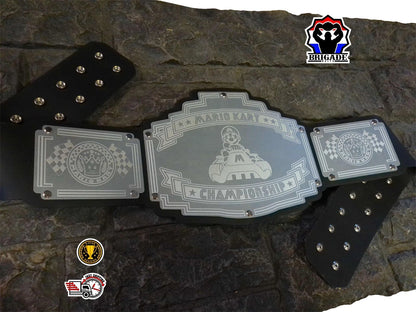 Mario Kart Championship Title Belt - Bomber Series - Silver