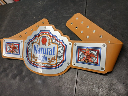 Natural light Championship title Belt - Commander Series - Silver