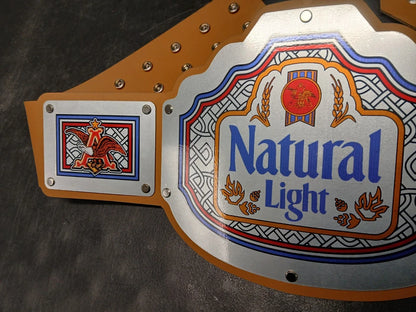 Natural light Championship title Belt - Commander Series - Silver
